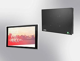 zero-bezel panel mount monitor