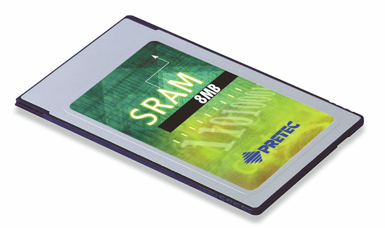 PCMCIA SRAM Karte Pretec 8MB